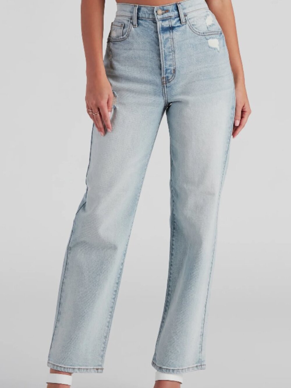 Windsor Women's Jay High Rise Boyfriend Jeans, Light Denim, size 3 NWOT